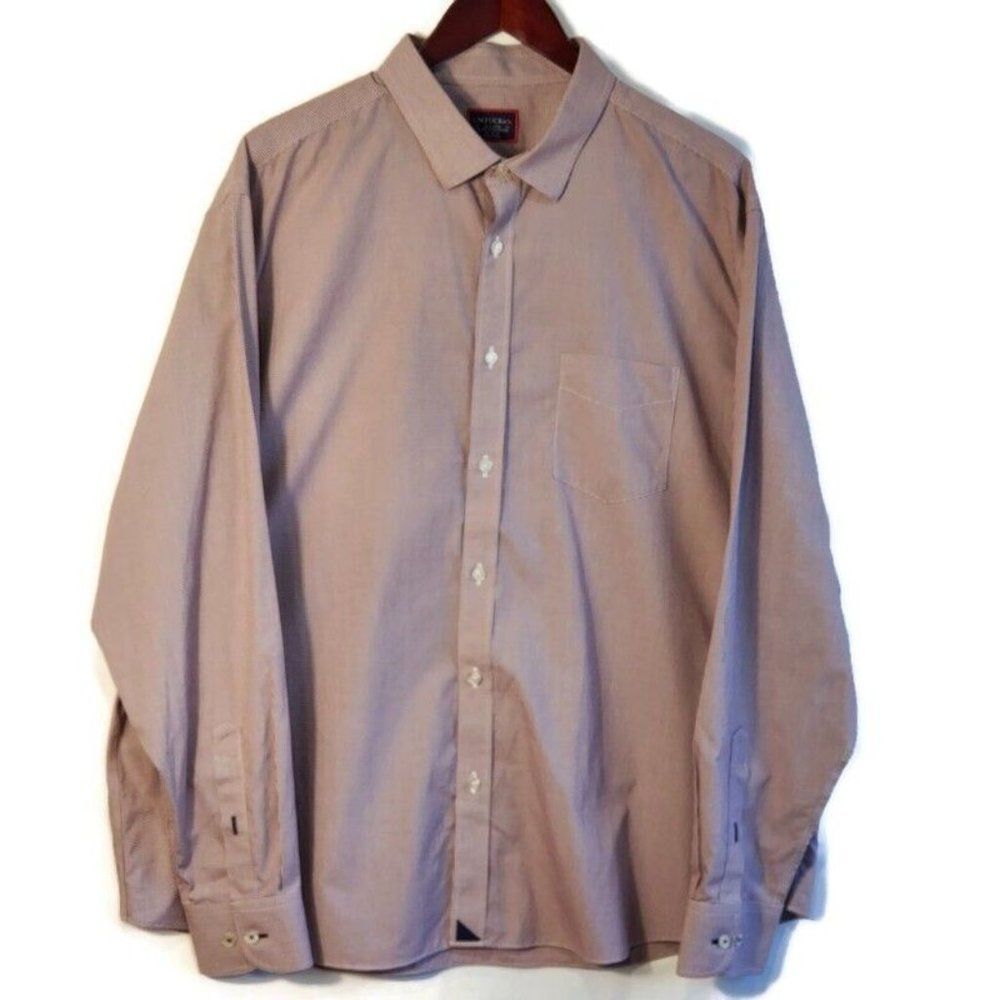 UNTUCKit Long Sleeve Shirt Mens XXL Button Up Long Sleeves Chest Pocket Check